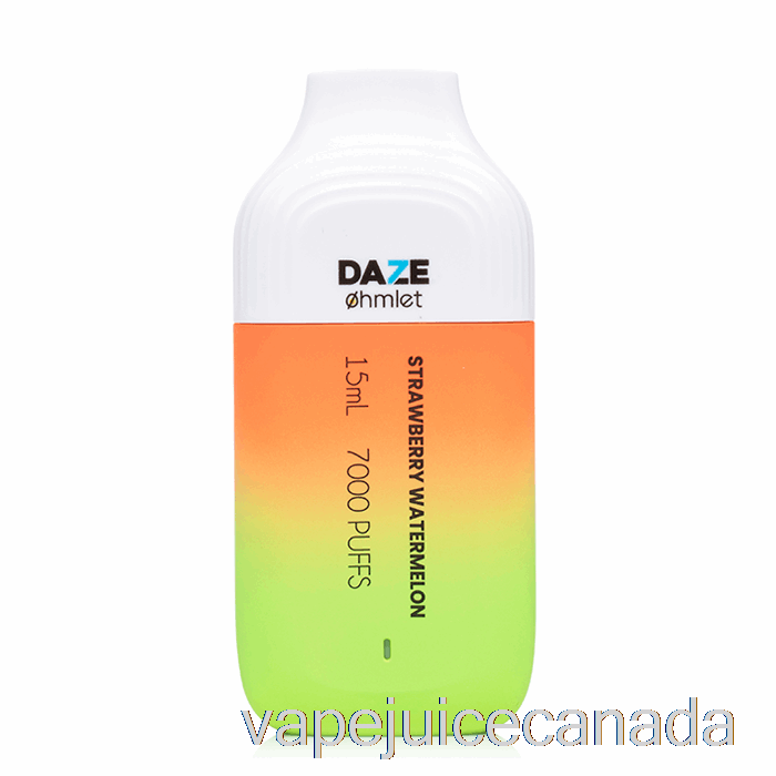 Vape Disposable Canada 7 Daze OHMLET 7000 0% Zero Nicotine Disposable Strawberry Watermelon